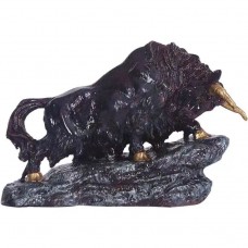 3 different sizes copper bull statue